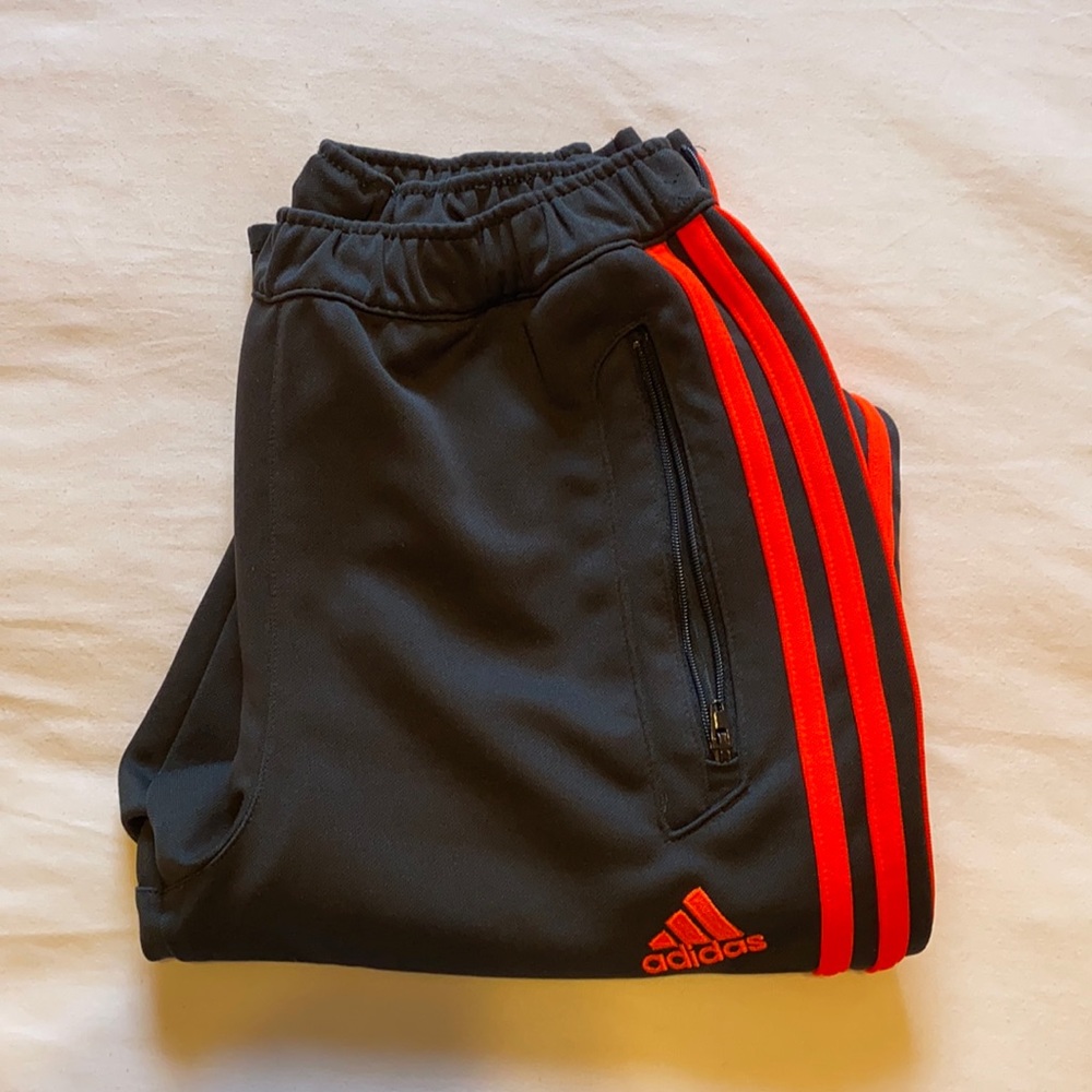 Adidas Track Pants/Joggers - Red and Navy Blue